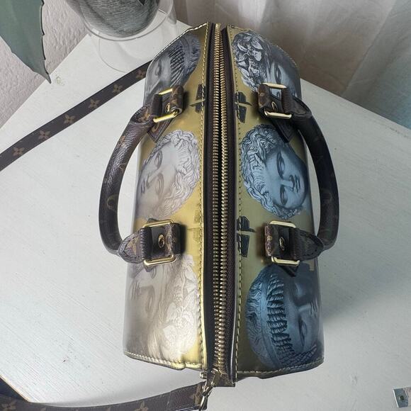 Louis Vuitton Authentic Fornasetti Limited Edition Speedy 25 Bandouliere CoA - Picture 5 of 9